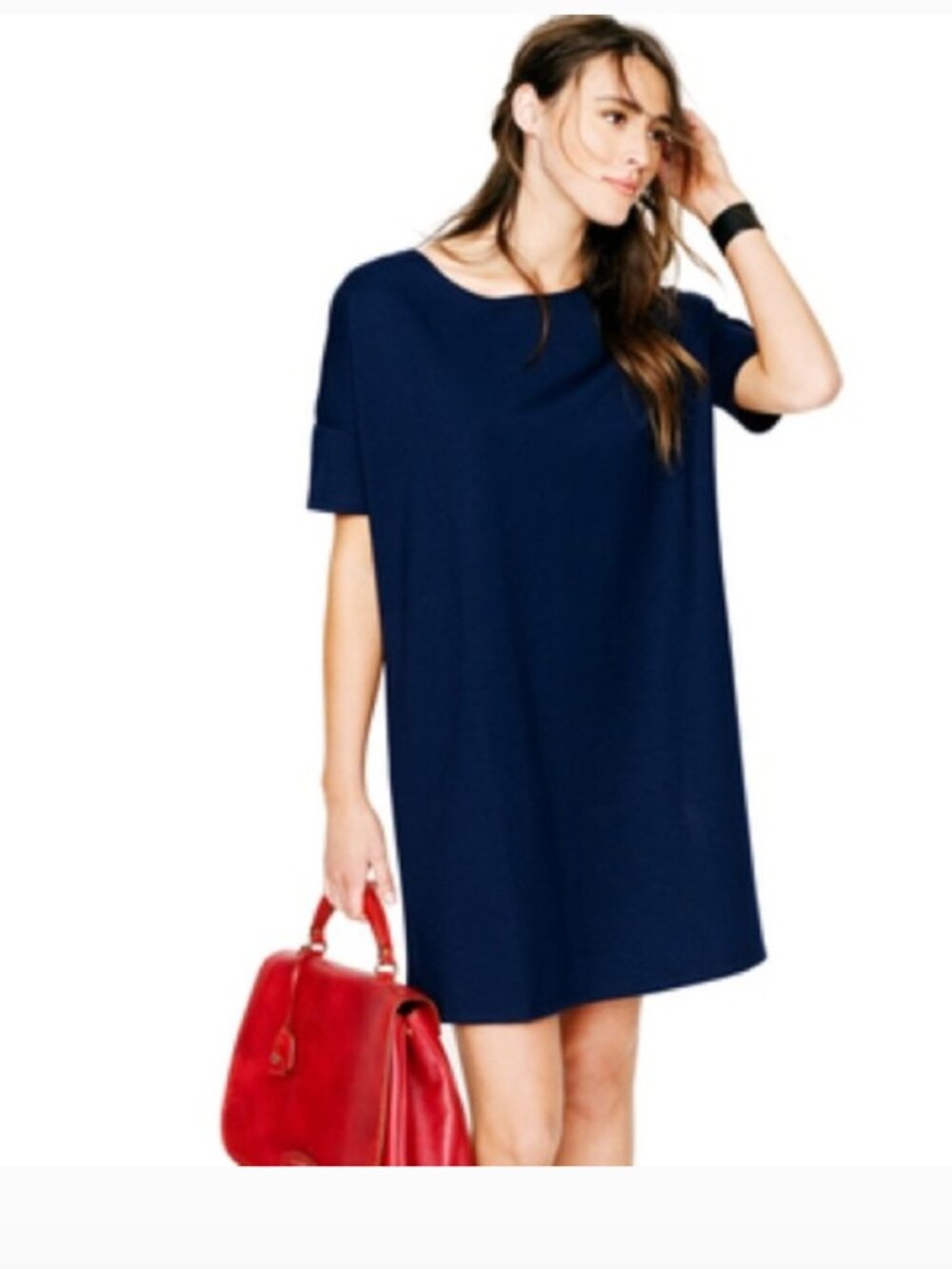 HATCH Afternoon Shift Dress, Maternity, Navy, Size 1 (S/M)